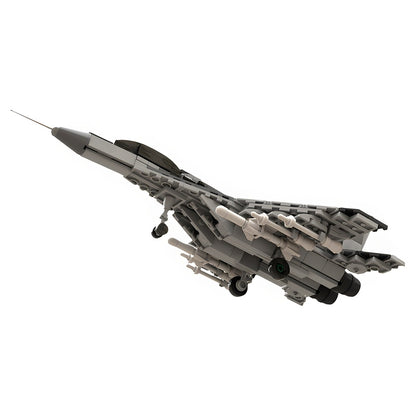 1:72 Twin-Engine Mig-29AS Fighter Jet MOC Building Kit - 4
