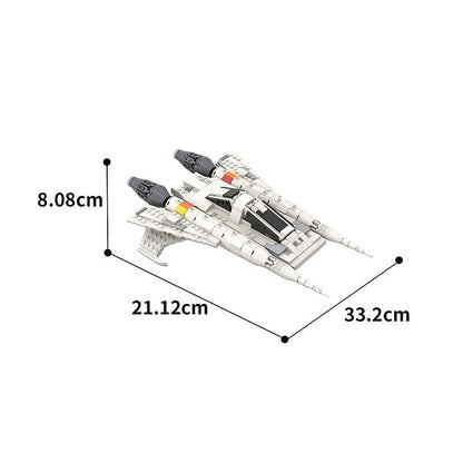 25th Century Retro Starfighter MOC Spacecraft Building Kit - 3