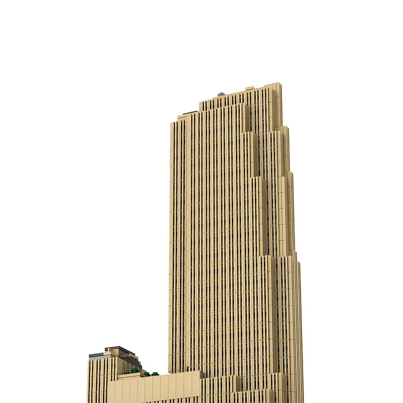 30 Rockefeller Plaza MOC Skyscraper Building Kit Art Deco Skyline Model 1:800 - 2