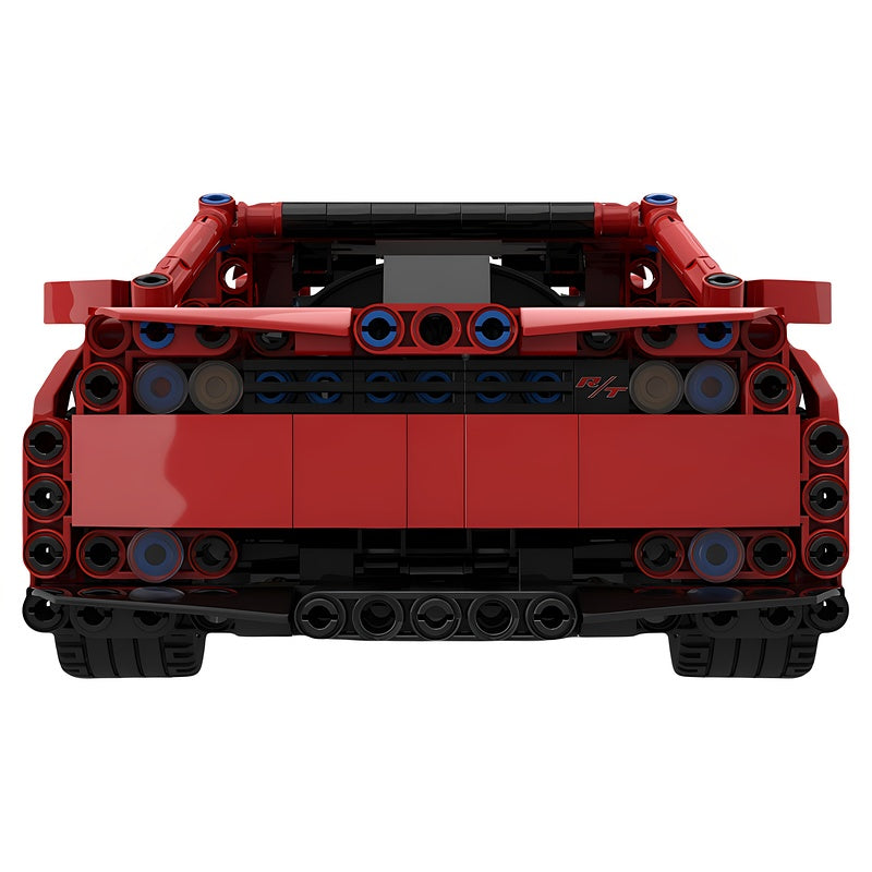 392 V8 Muscle Car MOC Building Kit with Working Engine - 4
