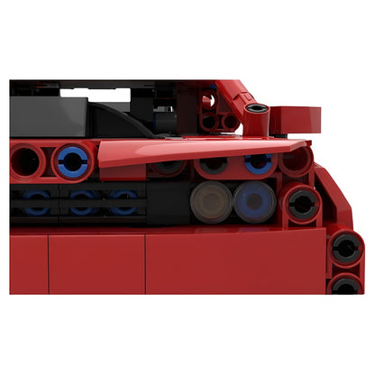 392 V8 Muscle Car MOC Building Kit with Working Engine - 5