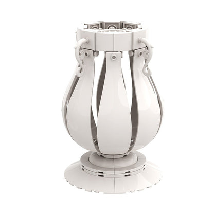 4 In 1 White Vase MOC Building Kit | Decorative Flower Display Model - 5