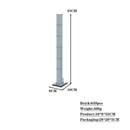 432 Park Avenue Building Kit | 1:800 Scale | LEGO-Compatible MOC - 4