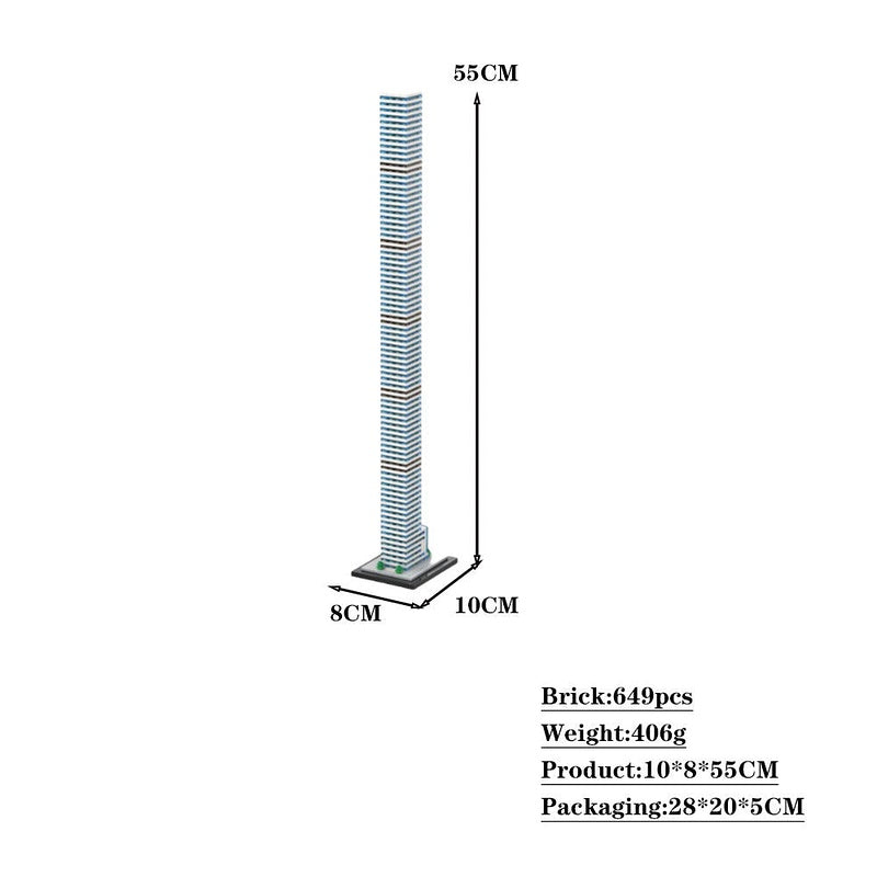 432 Park Avenue MOC Building Kit | 1:800 Scale Skyscraper Model - 4