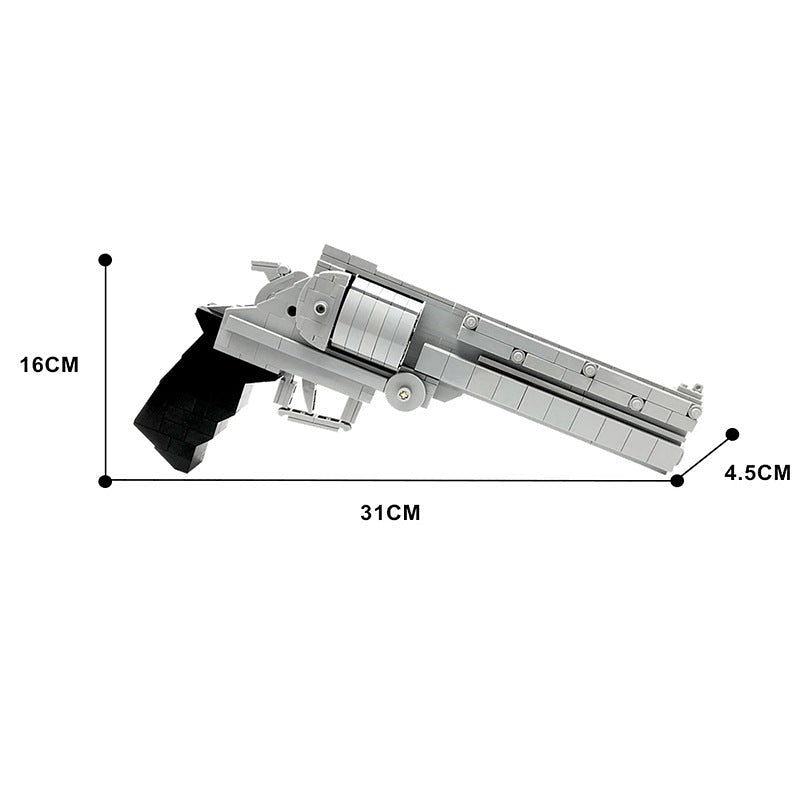 45 Long Colt Tactical Revolver MOC Building Kit | Display Model - 4