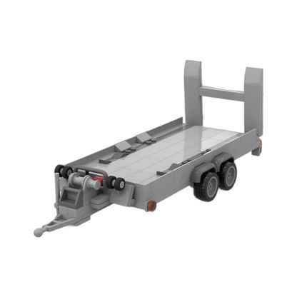 4x4 Off-Road Pickup Truck with Vehicle Trailer Building Kit | LEGO-Compatible MOC - 3