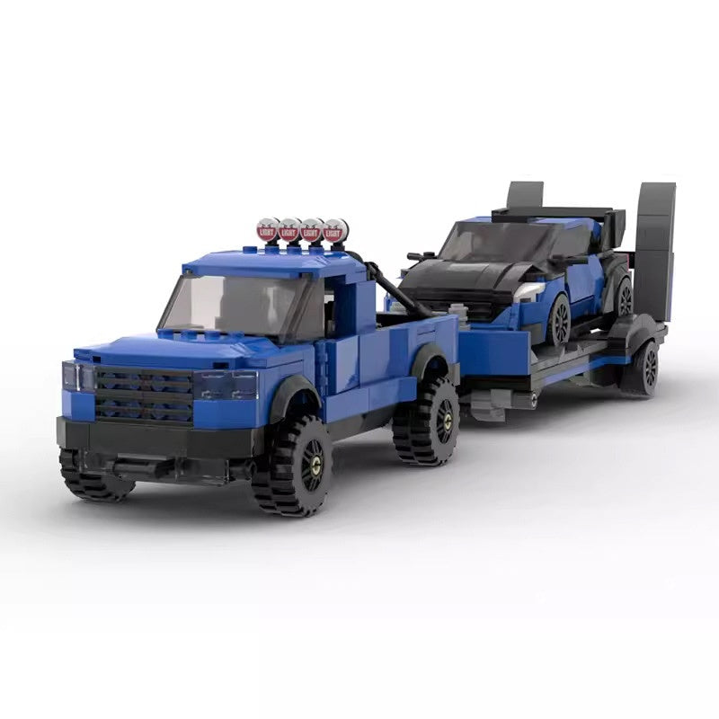 4x4 Off-Road Raptor Truck and Rally Racing Car Building Kit | LEGO-Compatible MOC - 1