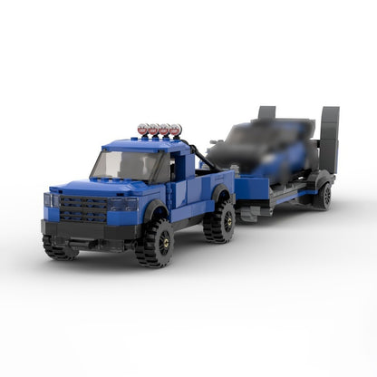 4x4 Off-Road Raptor Truck and Rally Racing Car Building Kit | LEGO-Compatible MOC - 3