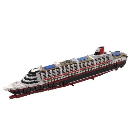 MS Poseidon Steamship MOC Building Kit | 1/500 Scale Ship Model - 1