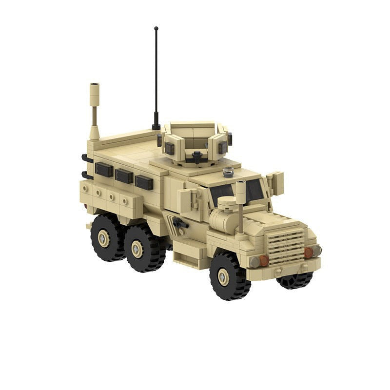 6x6 MRAP Tactical Armored Vehicle MOC Building Kit – Military Truck Model - 4