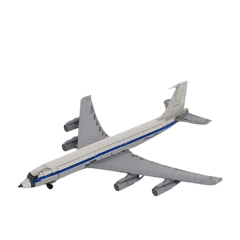 707-320B Four-Engine Jetliner MOC Building Kit | 1:80 Scale - 1