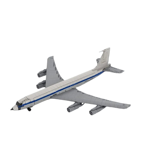 707-320B Four-Engine Jetliner MOC Building Kit | 1:80 Scale - 1