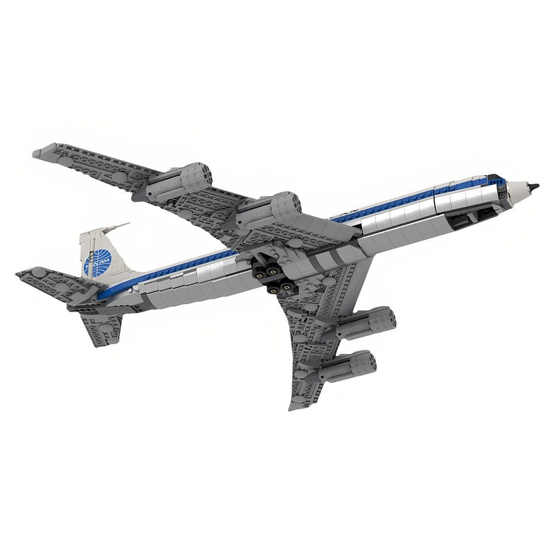 707-320B Four-Engine Jetliner MOC Building Kit | 1:80 Scale - 4