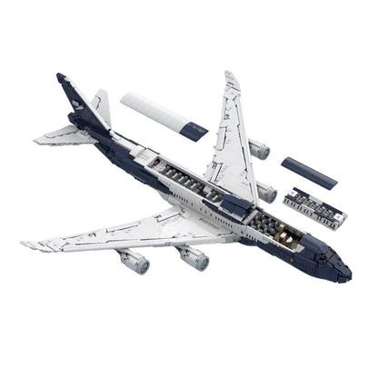 747-8I Commercial Jumbo Jet Building Kit | 100 Years Livery Compatible MOC - 2