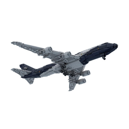 747-8I Commercial Jumbo Jet Building Kit | 100 Years Livery Compatible MOC - 3