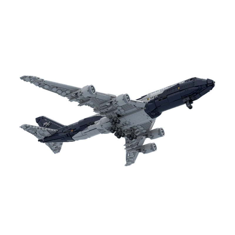 747-8I Commercial Jumbo Jet Building Kit | 100 Years Livery LEGO-Compatible MOC - 3
