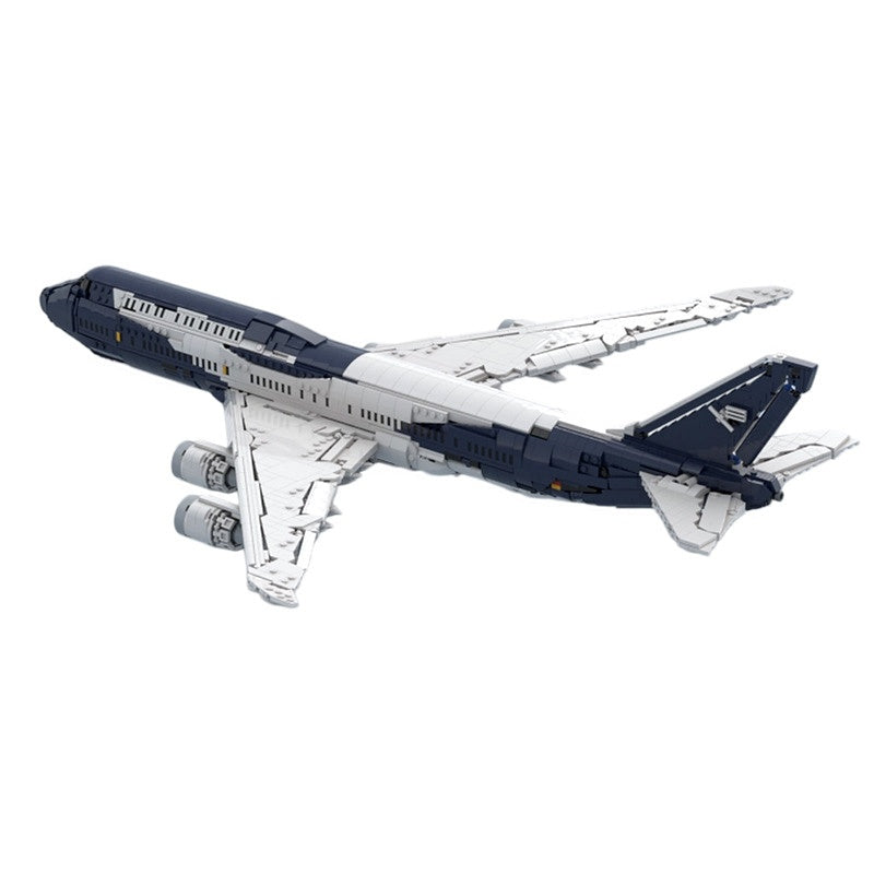 747-8I Commercial Jumbo Jet Building Kit | 100 Years Livery LEGO-Compatible MOC - 5
