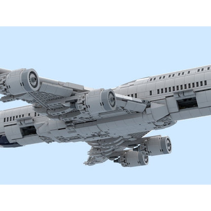 747-8I Four-Engine Double-Deck Jumbo Jet MOC Building Kit - 5