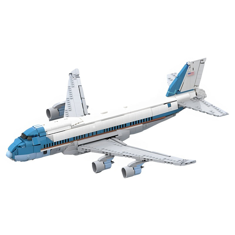 747 Air Force One Four-Engine Aircraft MOC Building Kit - 1
