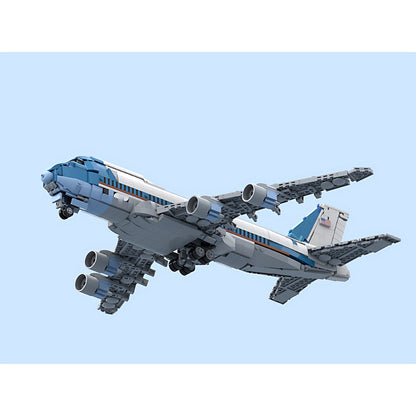 747 Air Force One Four-Engine Aircraft MOC Building Kit - 4
