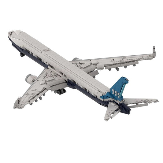 777X Wide-Body Airliner MOC Building Kit | Commercial Aircraft Model - 1