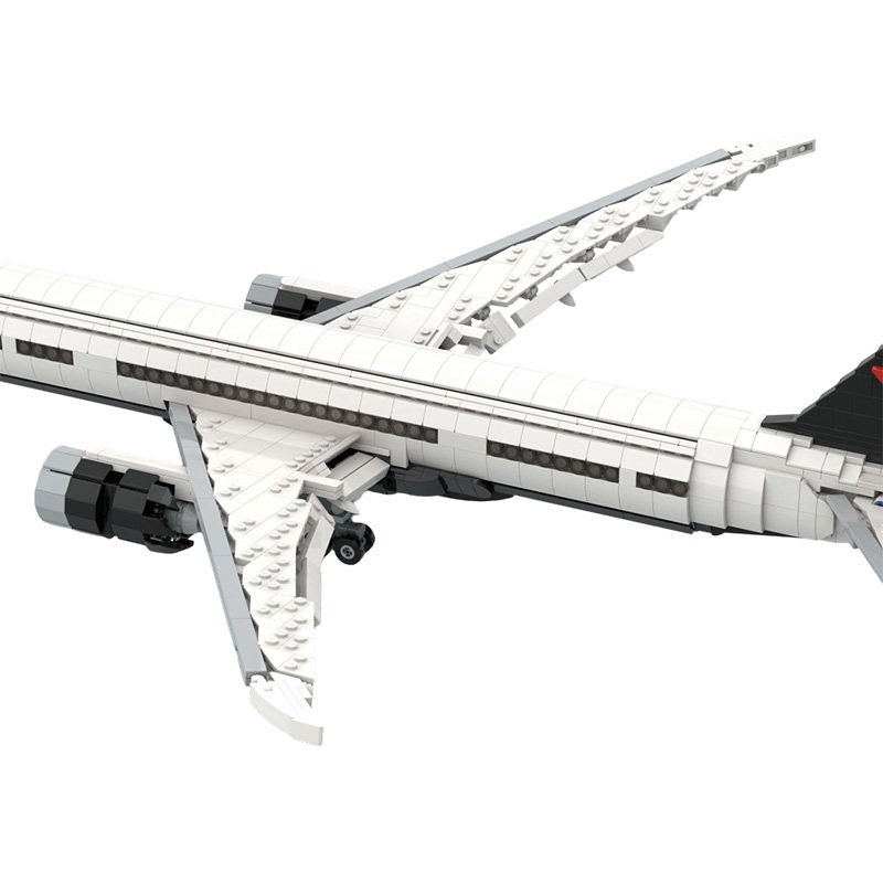 787-9 MOC Commercial Aircraft Building Kit | 1:100 Scale Jet Model - 12