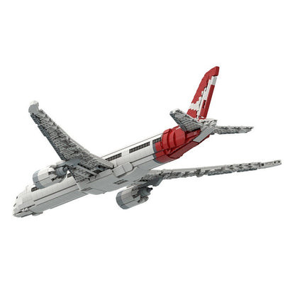 787-9 MOC Commercial Aircraft Building Kit | 1:100 Scale Jet Model - 3
