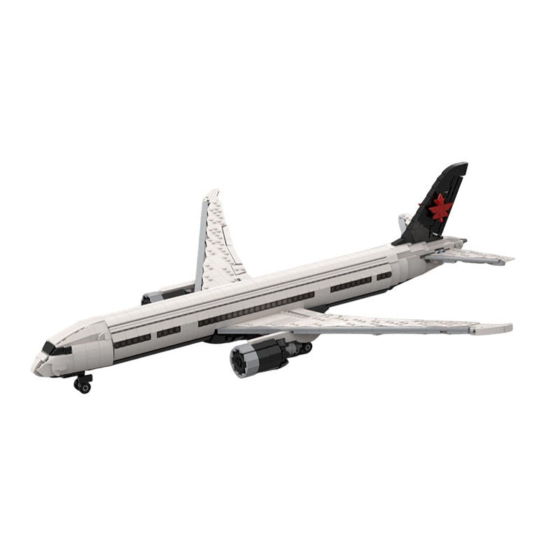 787-9 MOC Commercial Aircraft Building Kit | 1:100 Scale Jet Model - 6