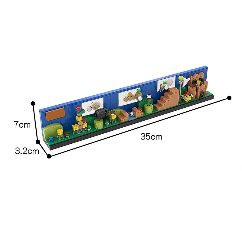 8-Bit Side Scroller Skyline Building Kit | LEGO-Compatible MOC - 2