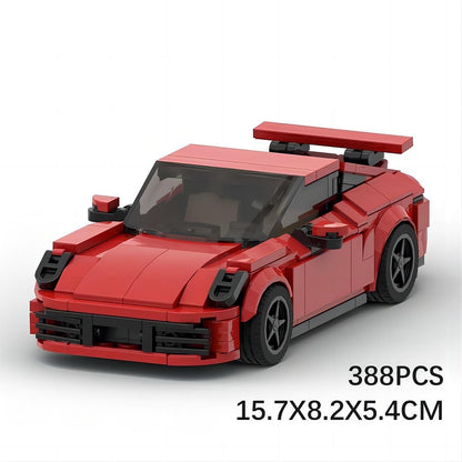 8-Stud 911-Style Turbo Sports Car Building Kit | LEGO-Compatible MOC - 10