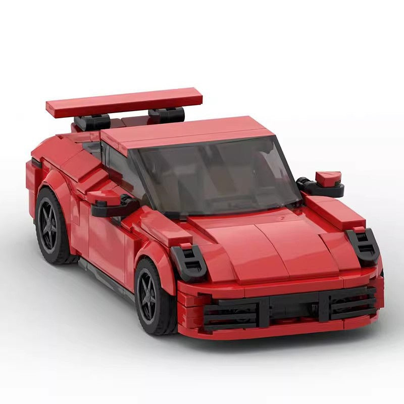 8-Stud 911-Style Turbo Sports Car Building Kit | LEGO-Compatible MOC - 8