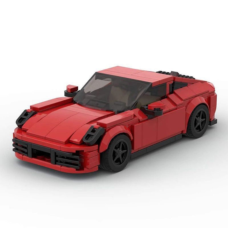 8-Stud 911-Style Turbo Sports Car MOC Building Kit - 1