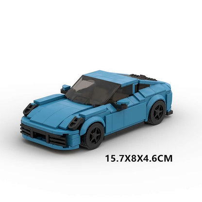 8-Stud 911-Style Turbo Sports Car MOC Building Kit - 7