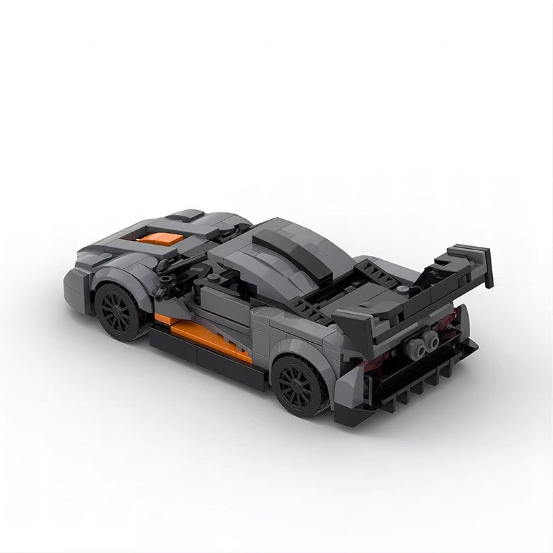 8-Stud Wide British Hypercar Building Kit | LEGO-Compatible Speed Racer MOC - 2