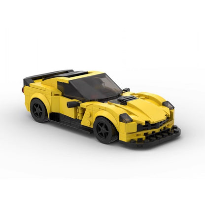 8-Stud Wide Z06 Sports Car Building Kit | LEGO-Compatible MOC - 1