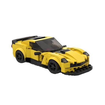 8-Stud Wide Z06 Sports Car Building Kit | LEGO-Compatible MOC - 2