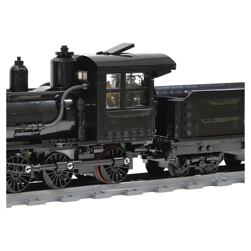 8-Wide 1890s American Steam Locomotive MOC Building Kit - 3
