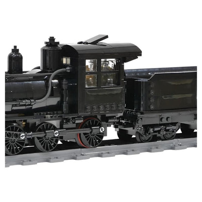 8-Wide 1890s American Steam Locomotive MOC Building Kit - 3