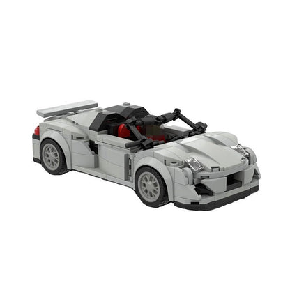 8-Wide 918 Hypercar MOC Building Kit | Sports Car Model - 1