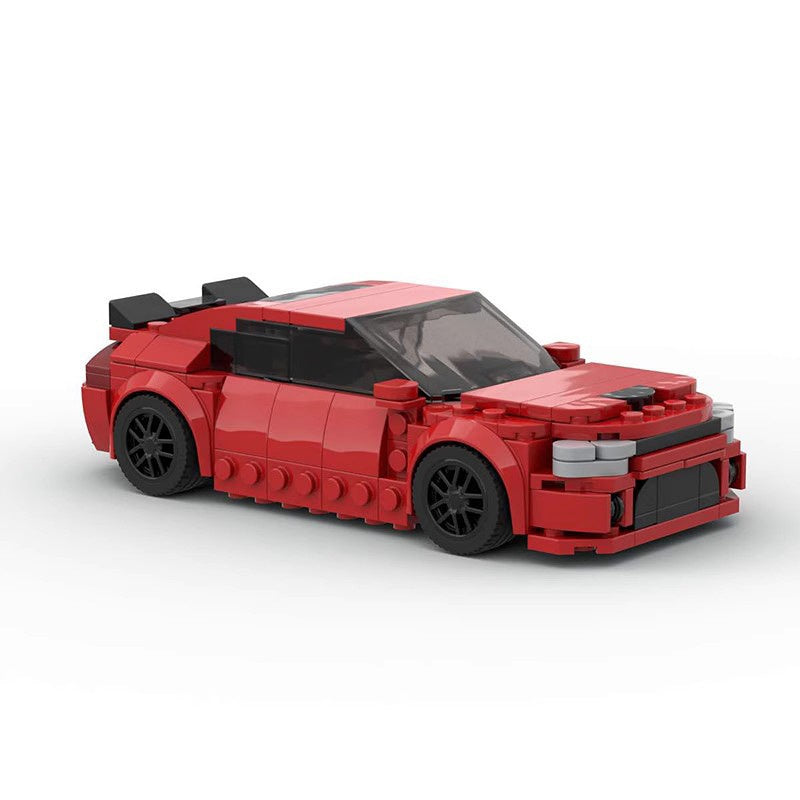 8-Wide Classic American Muscle Car Building Kit | LEGO-Compatible MOC - 1
