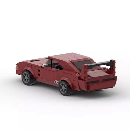 8-Wide Daytona Style Muscle Car MOC Building Kit | Racing Vehicle Model - 3