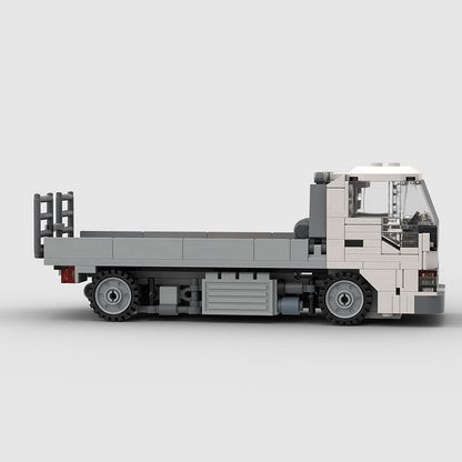 8-Wide Flatbed Car Carrier Truck MOC Building Kit | Tilt Bed Loader - 3