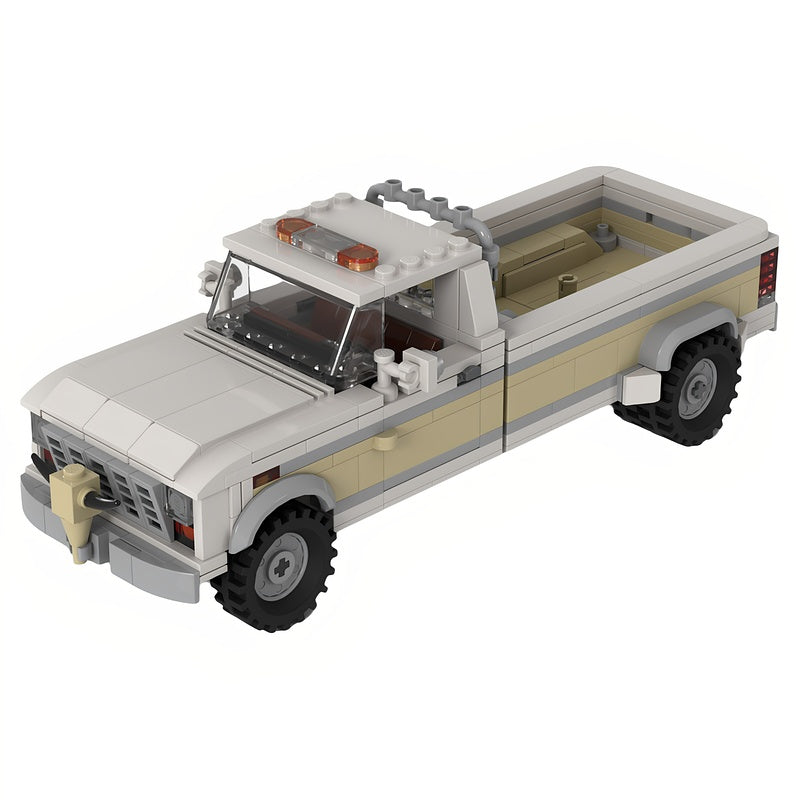 8-Wide Heavy Duty Dually Pickup Truck MOC Building Kit - 1