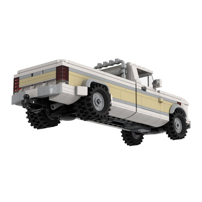 8-Wide Heavy Duty Dually Pickup Truck MOC Building Kit - 5