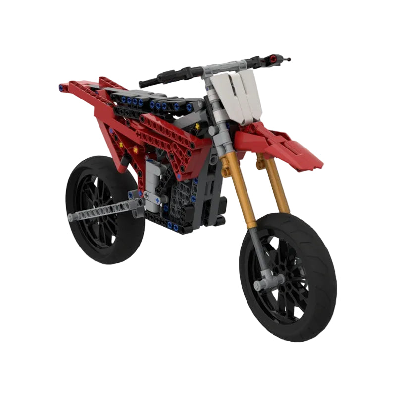 80HP Electric Supermoto Race Bike MOC Building Kit - 1