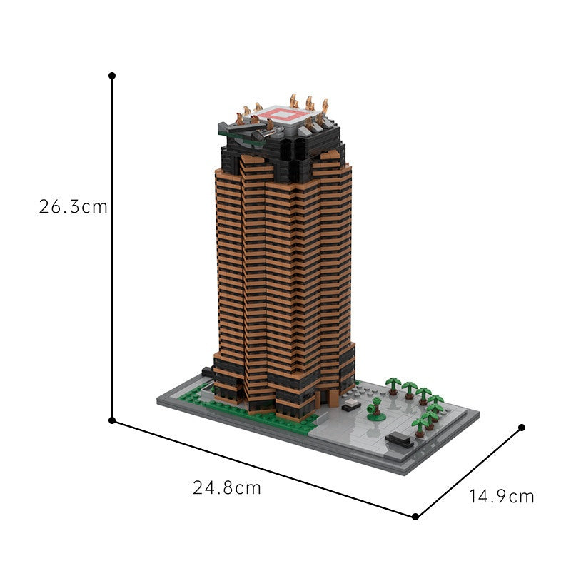 80s Action Movie Plaza Building Kit | LEGO-Compatible MOC - 5