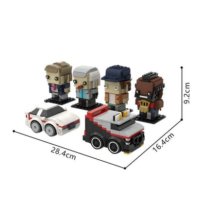 80s Action Team Van & Character MOC Building Kit | Retro Vehicle Model - 6
