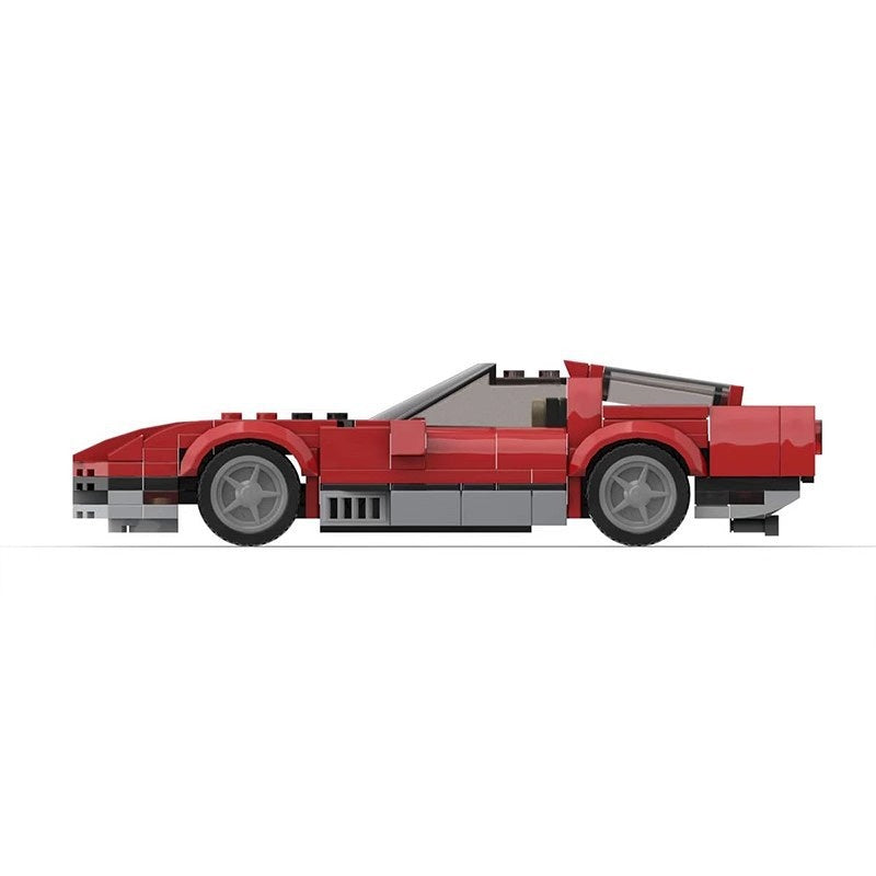 80s C4 American Sports Coupe Building Kit | LEGO-Compatible MOC - 3