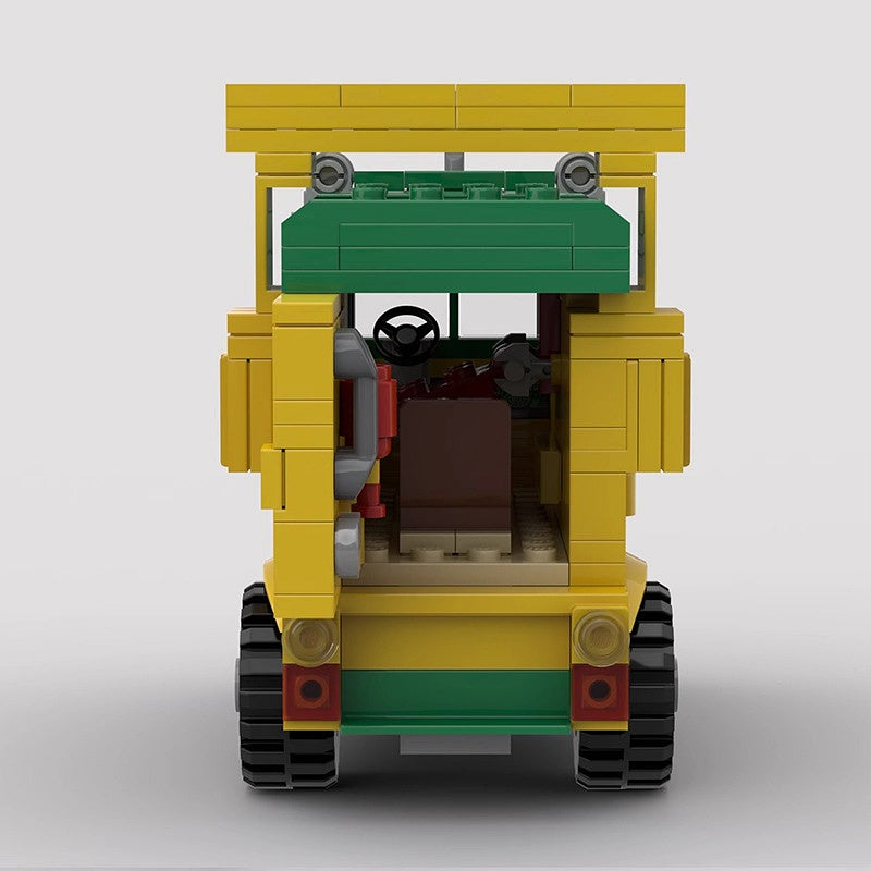 80s Cartoon Mutant Turtle Van Building Kit | LEGO-Compatible MOC - 3