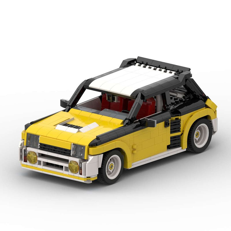 80s Turbo Rally Hatchback Building Kit | LEGO-Compatible MOC - 1